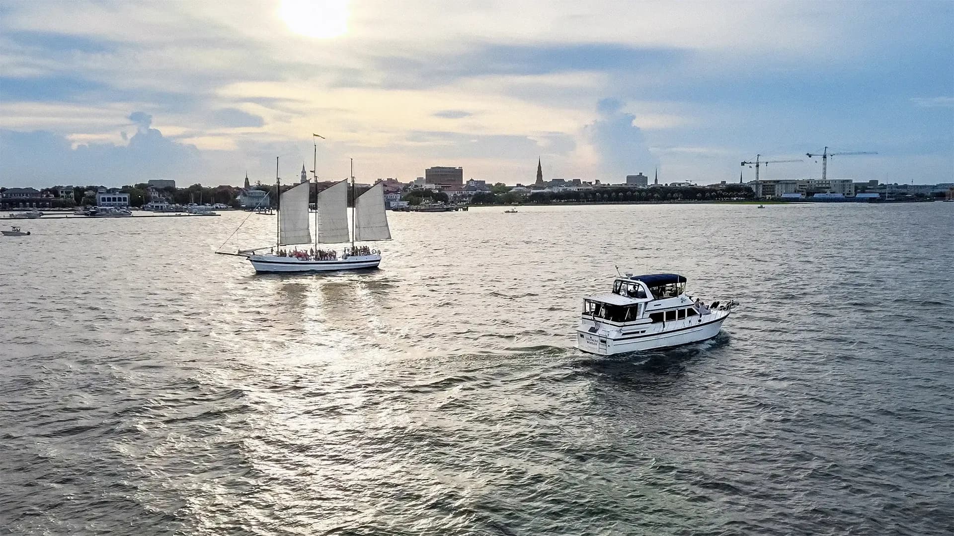Southern Wonder Yacht at sunset